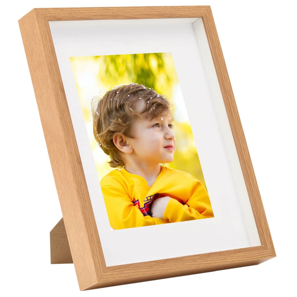 

vidaXL Fotolijsten 3 st voor 15x20 cm foto 3D 21x29,7 cm eikenkleurig