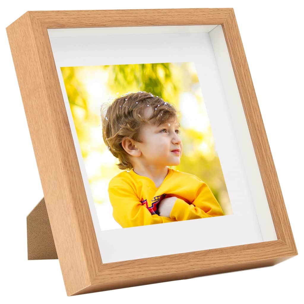 

vidaXL Fotolijsten 3 st voor 20x20 cm foto 3D 28x28 cm eikenkleurig