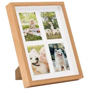 vidaXL 3D fotor&aacute;miky 3 ks dubov&eacute; 28x35 cm na 4 obr&aacute;zky (10x15 cm)