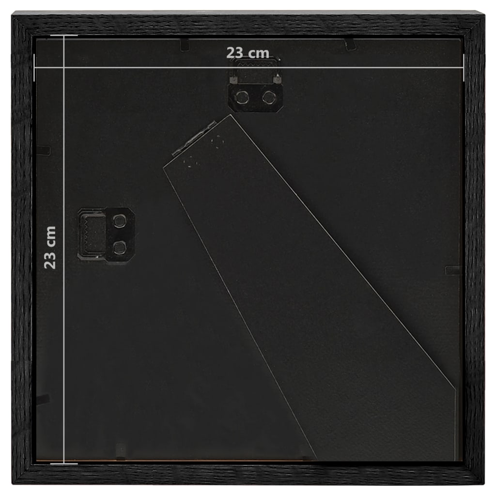  3D fotorámiky 3 ks čierne 23x23 cm na 13x13 cm obrázok