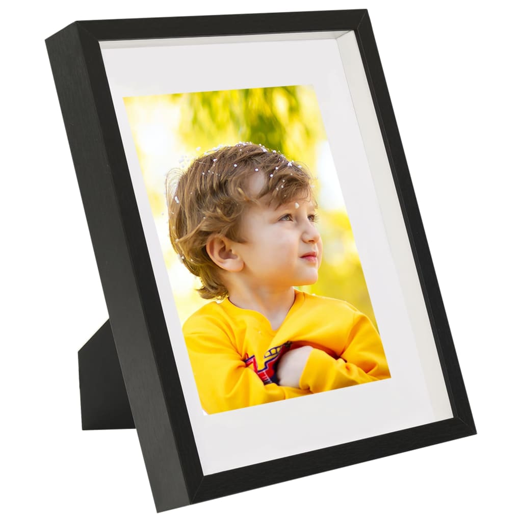 vidaXL 3D-Box-Bilderrahmen 3 Stk. Schwarz 21x29,7cm für 15x20cm Bild