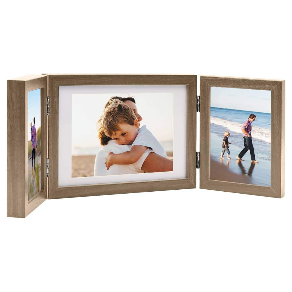 Cornice Multi Foto in Vetro Specchiato 49 x 44 cm per 5 foto 10 x 15