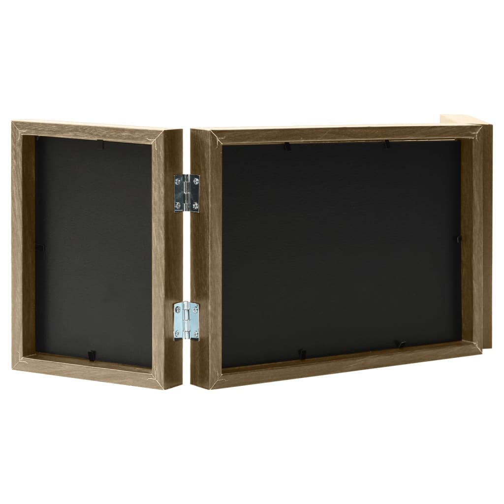 Thumbnail - vidaXL Dreifach-Bilderrahmen Collage Hellbraun 22x15 cm+2x(10x15 cm)