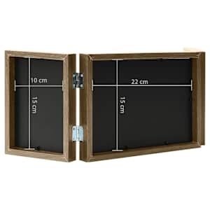 Třídílný fotorámeček světle hnědý 22 x 15 cm + 2 x (10 x 15 cm) - obrázek 7