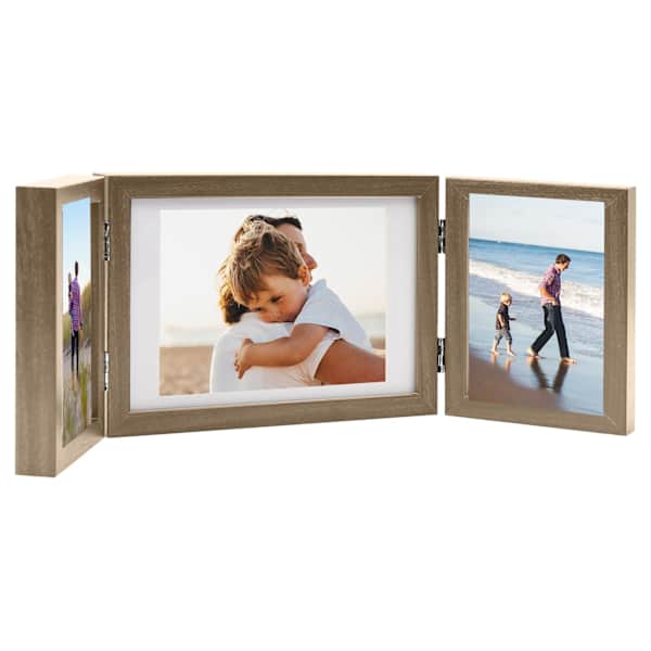 vidaXL kolm fotoraami, helepruun, 28x18 cm + 2 x (13x18 cm)