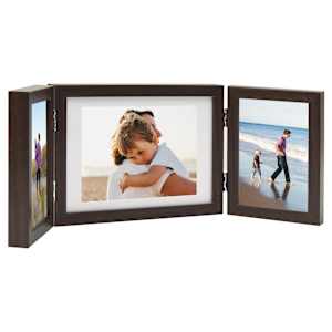 vidaXL kolm fotoraami, tumepruun, 22x15 cm + 2 x (10x15 cm)