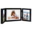  vidaXL fekete háromszárnyas fényképkeret 22x15 cm + 2x(10x15 cm) termék 2. képe