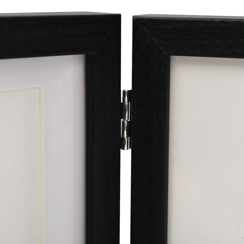 Fekete háromszárnyas fényképkeret 28x18 cm + 2x(13x18 cm) 