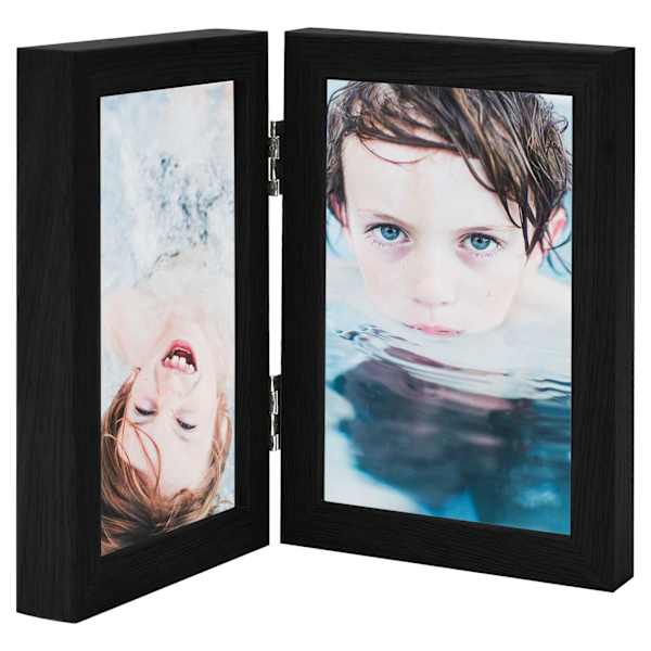 vidaXL 2-osaline pildiraam, must, 2 x (21x29,7 cm)