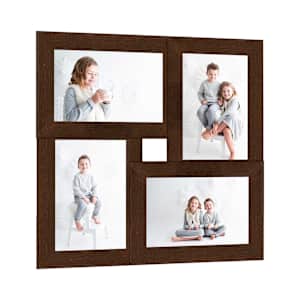 vidaXL kollaaž-pildiraam 4x pildile (10 x 15 cm), tumepruun MDF