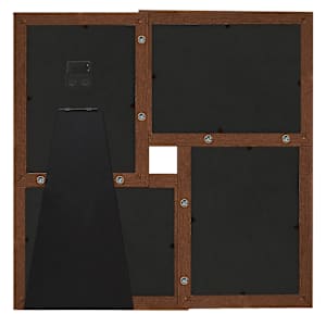 Kolážový fotorámeček na 4 obrázky (13 x 18 cm) tmavě hnědý MDF - obrázek 3