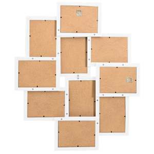 Kolážový fotorámeček na 10 obrázků (13 x 18 cm) bílý MDF - obrázek 3