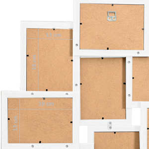 Kolážový fotorámeček na 10 obrázků (13 x 18 cm) bílý MDF - obrázek 7