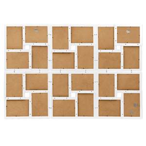 Kolážový fotorámeček na 24 obrázků (10 x 15 cm) bílý MDF - obrázek 3