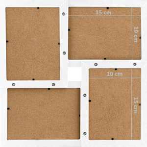 Kolážový fotorámeček na 24 obrázků (10 x 15 cm) bílý MDF - obrázek 7