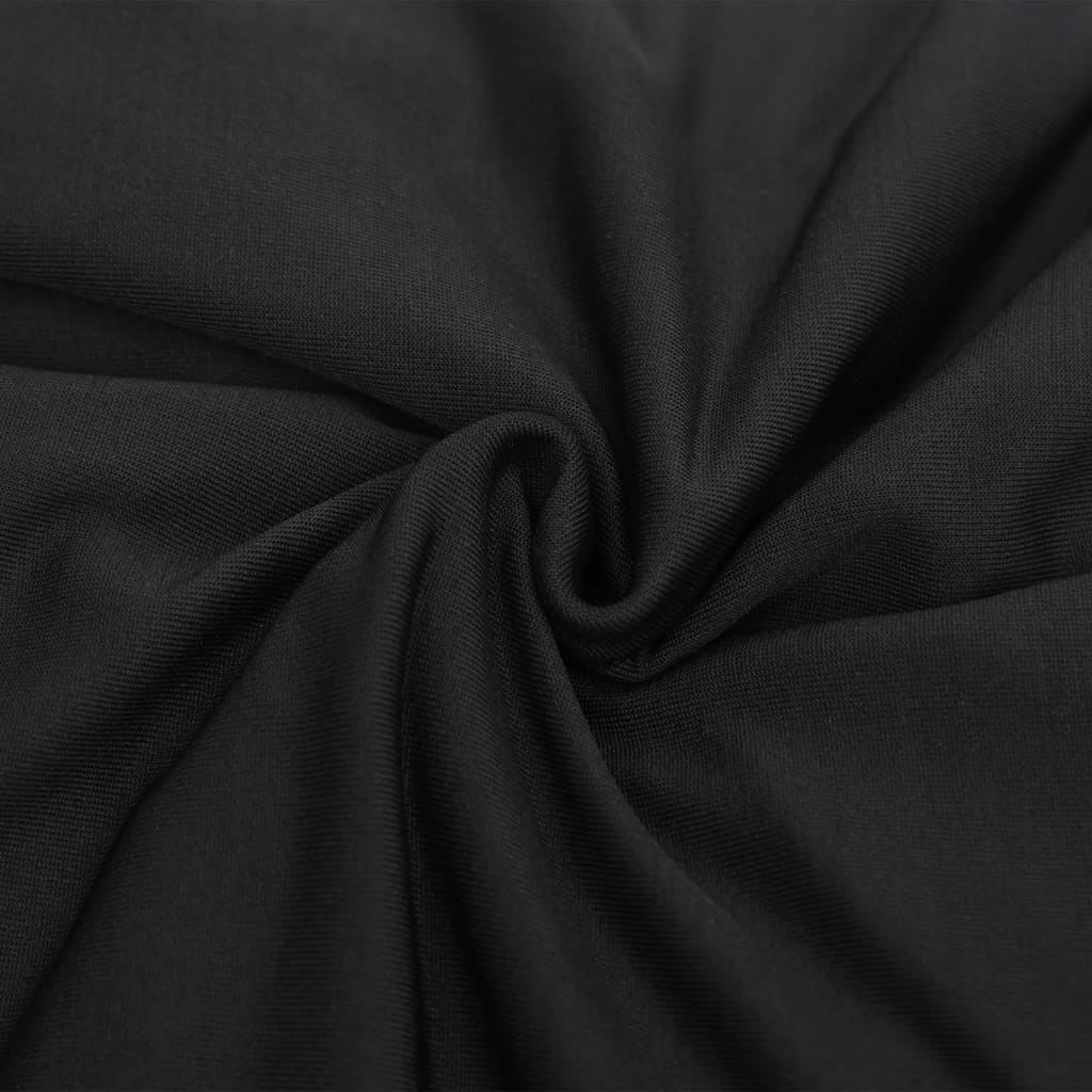 Strečový potah na pohovku černý polyesterový žerzej
