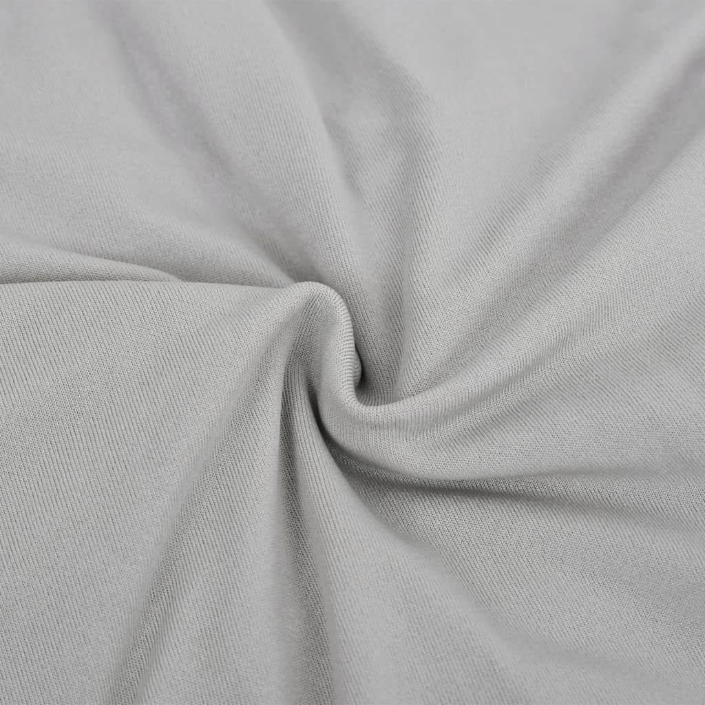 Stretch Couch Slipcover Grey Polyester Jersey VidaXL 15 width=274