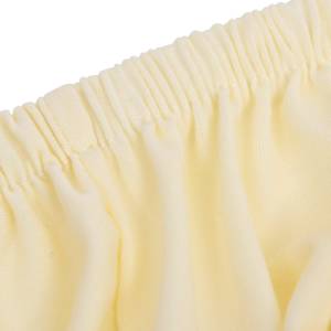 Strečový potah na dvoumístnou pohovku krémový polyester žerzej - obrázek 5