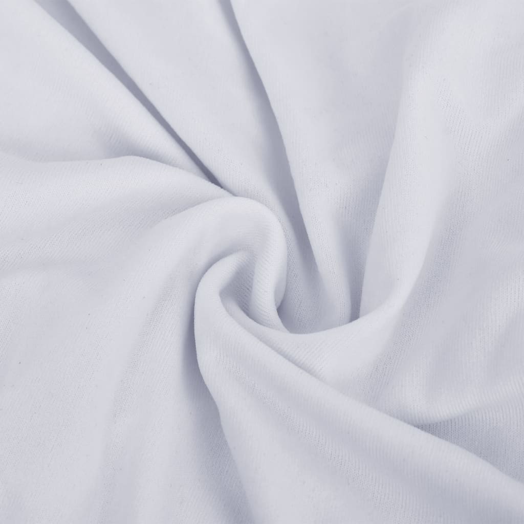 Strečový potah na 3místnou pohovku bílý polyesterový žerzej