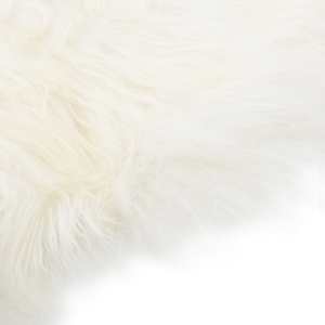 Přehoz na židli z islandské ovčí kůže krémový 70 x 110 cm - obrázek 3