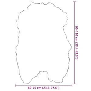 Přehoz na židli z islandské ovčí kůže černý 70 x 110 cm - obrázek 10