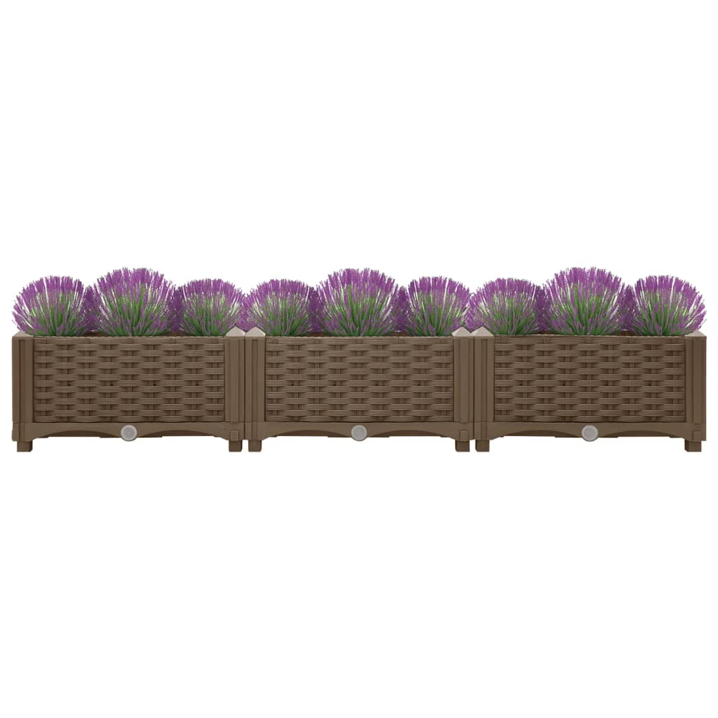 

vidaXL Plantenbak verhoogd 120x40x23 cm polypropyleen