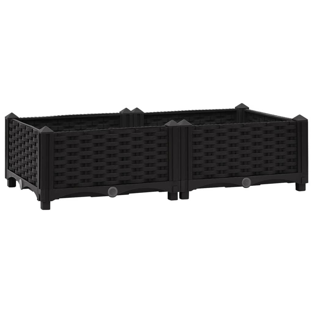

vidaXL Raised Bed 31.5"x15.7"x9.1" Polypropylene