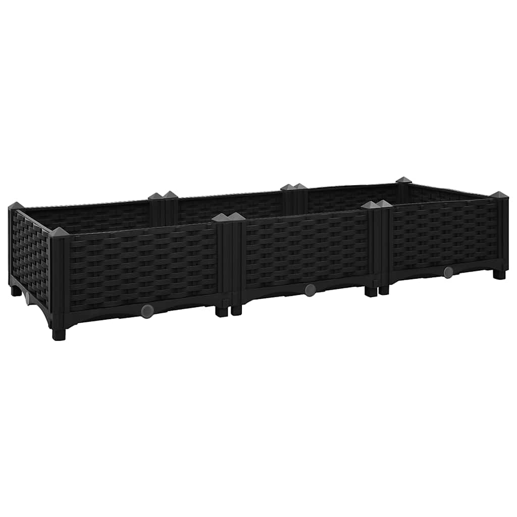 vidaXL Vyvýšený záhon 120 x 40 x 23 cm polypropylen