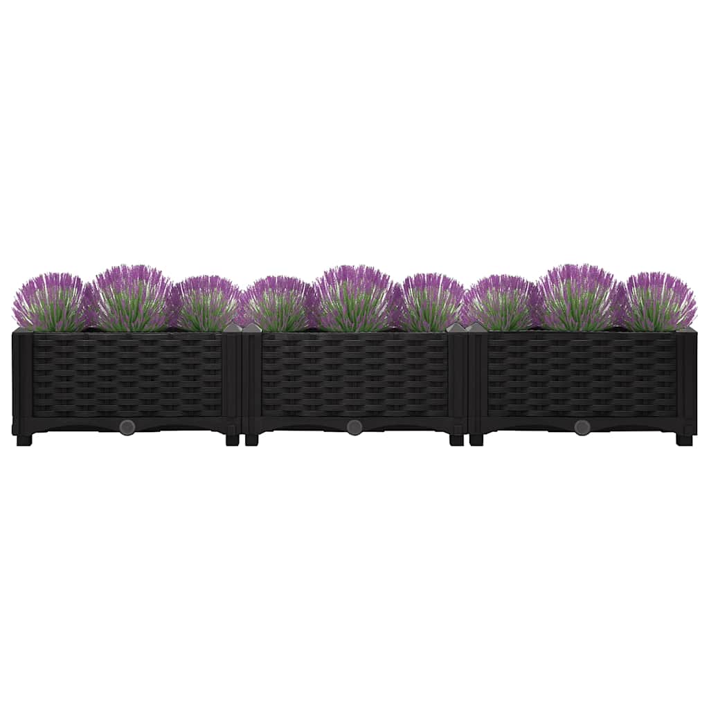 vidaXL polipropilén magaságyás 120 x 40 x 23 cm