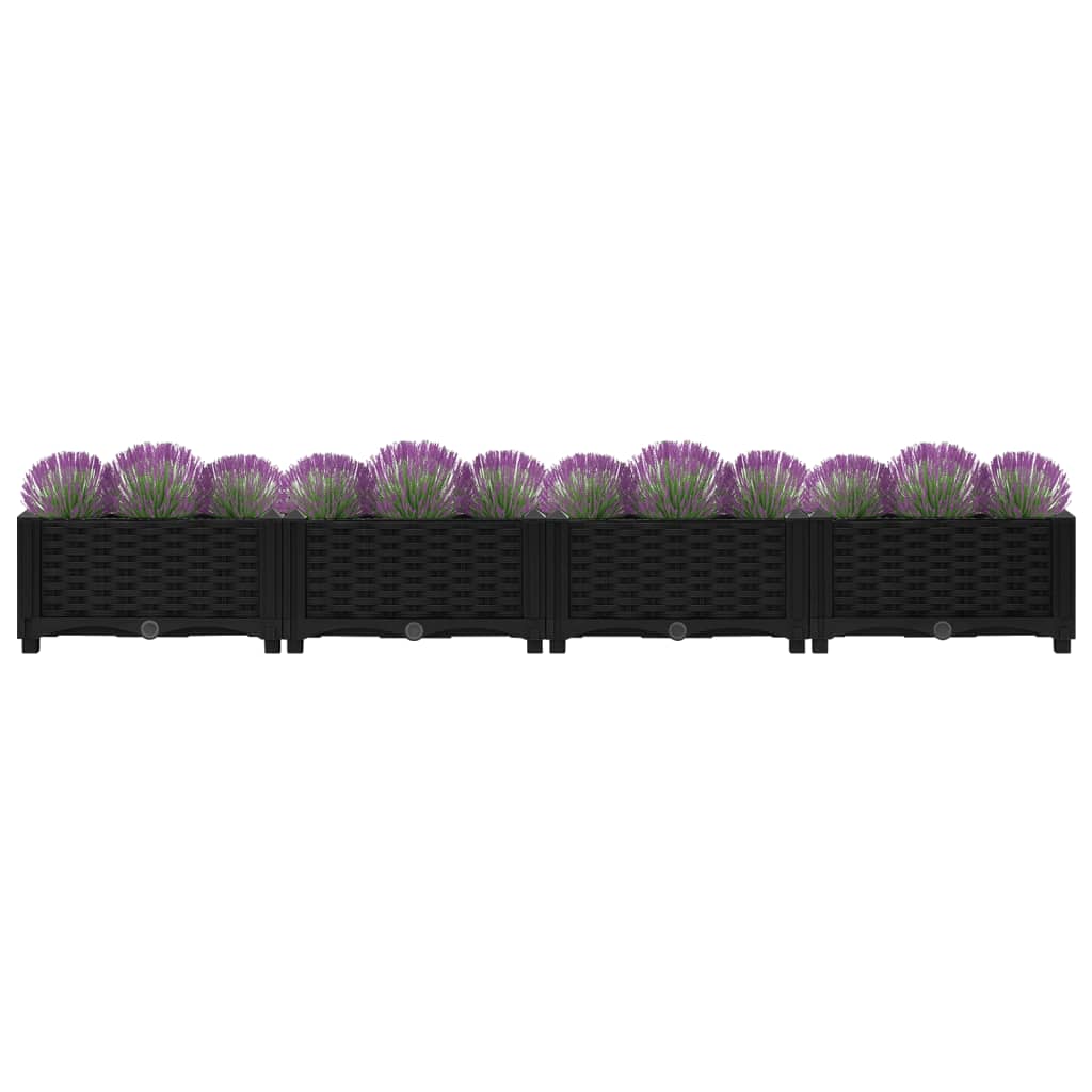 vidaXL Plantenbak verhoogd 160x40x23 cm polypropyleen afbeelding