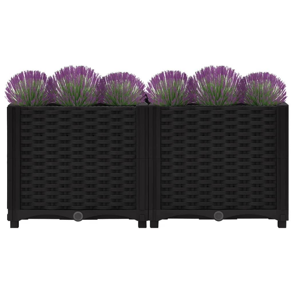 vidaXL Plantenbak verhoogd 80x40x38 cm polypropyleen afbeelding