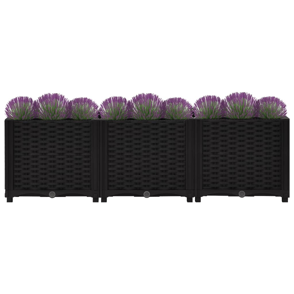 vidaXL Plantenbak verhoogd 120x40x38 cm polypropyleen afbeelding