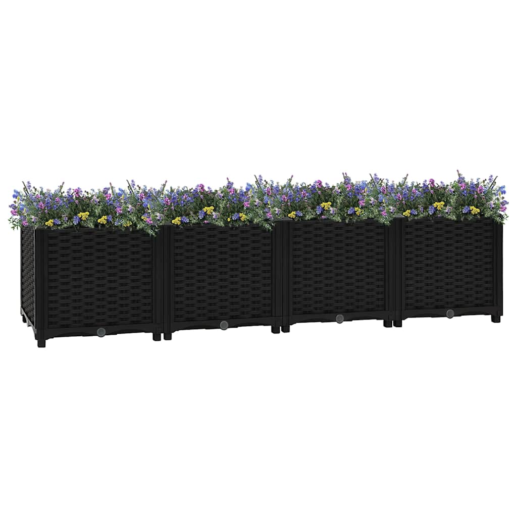 vida XL Hochbeet 160x 40x 38 cm Polypropylen