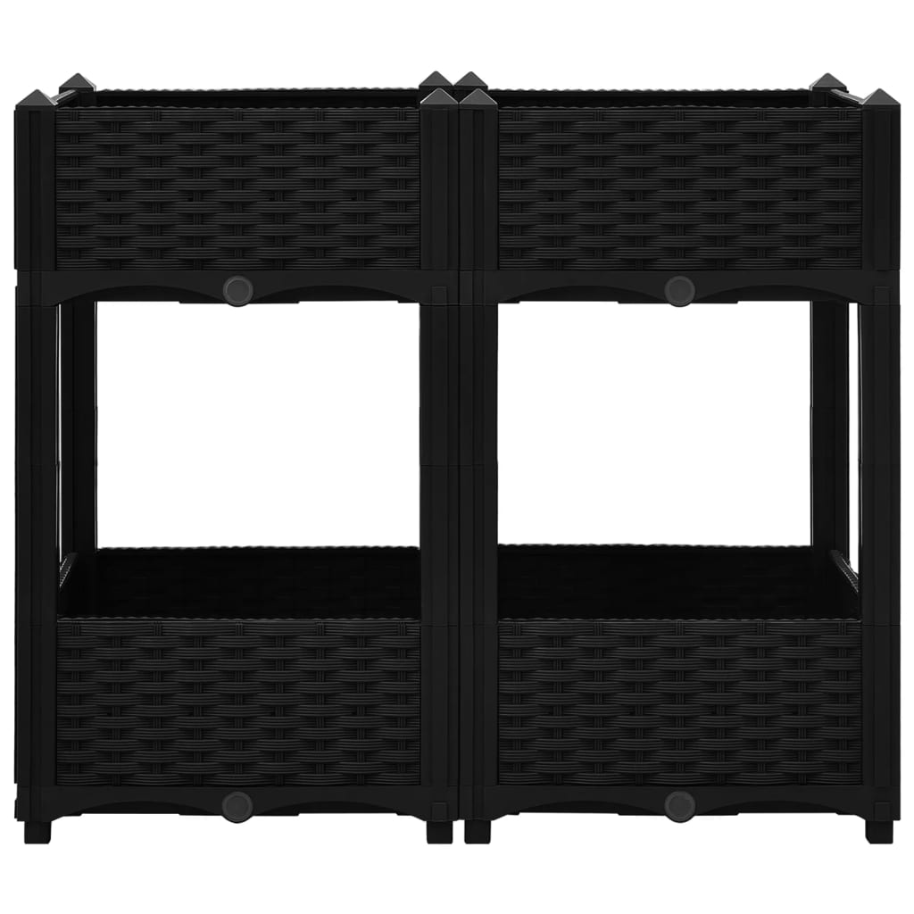 vidaXL Plantenbak verhoogd 80x40x71 cm polypropyleen afbeelding