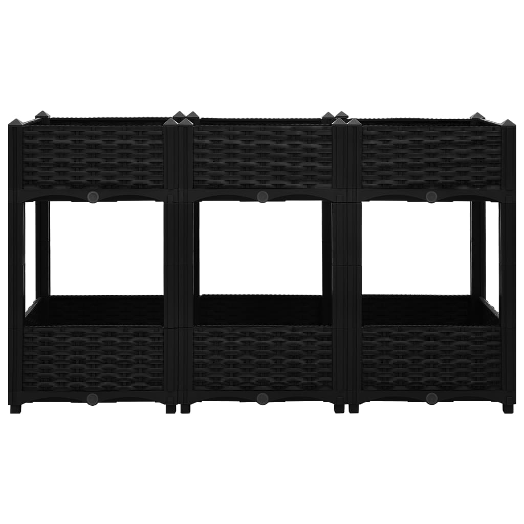 

vidaXL Plantenbak verhoogd 120x40x71 cm polypropyleen