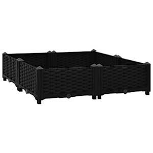 vidaXL taimekast 80 x 80 x 23 cm, pol&uuml;prop&uuml;leen