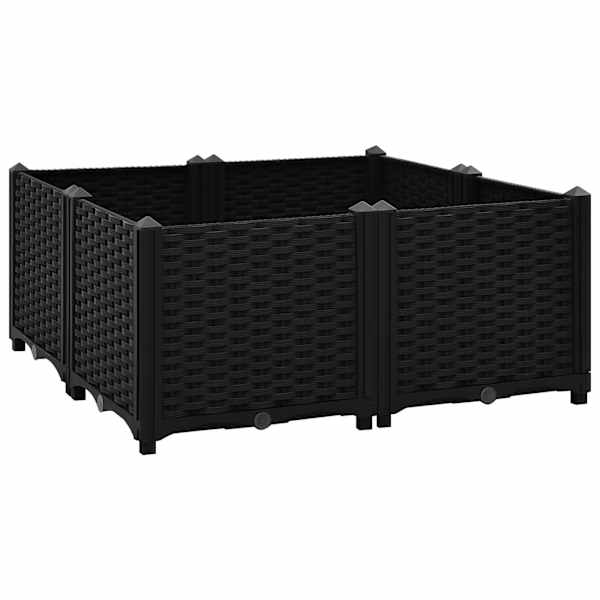 vidaXL taimekast 80 x 80 x 38 cm, pol&uuml;prop&uuml;leen