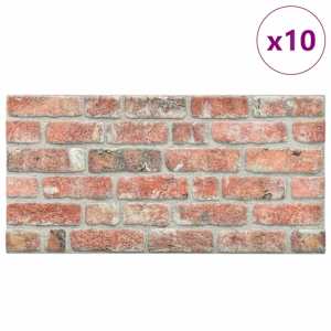 Nástěnné panely 10 pcs Červená 100 x 50 cm EPS pěna - obrázek 2