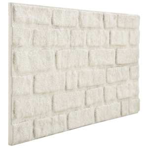 vidaXL Seinapaneelid 10 tk 100 x 50 cm Valge EPS vaht