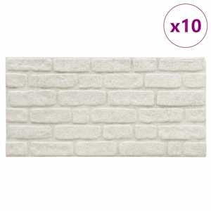 Nástěnné panely 10 pcs Bílá 100 x 50 cm EPS pěna - obrázek 2