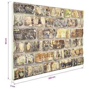 Nástěnné panely 10 pcs Vícebarevný 100 x 50 cm EPS pěna - obrázek 5