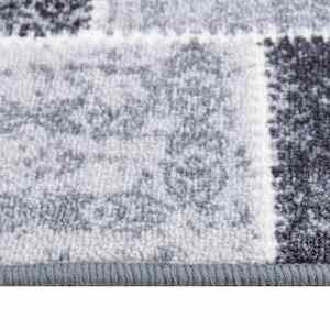 vidaXL Tapis de couloir Gris 80x350 cm
