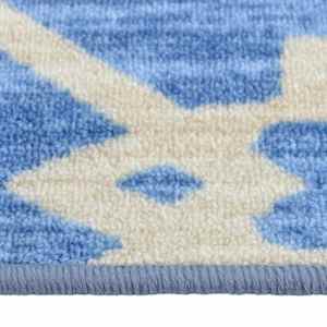 vidaXL Kilimas-takelis, mėlynos spalvos, 80x400cm