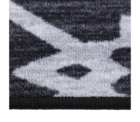 vidaXL Teppeløper svart 80x300 cm