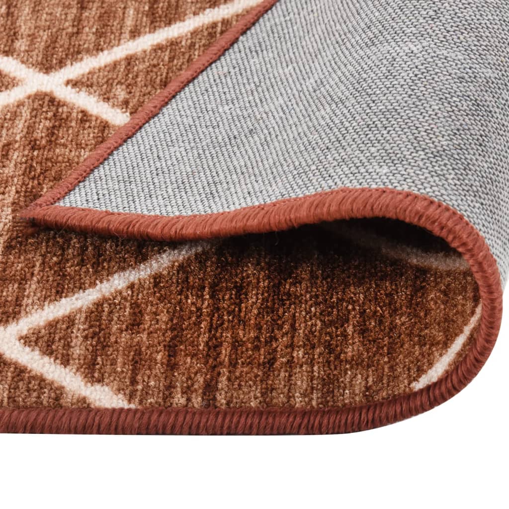 vidaXL Carpet Runner Dark Brown 80x250 cm