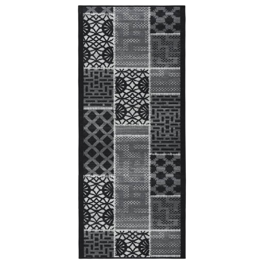 vidaXL Käytävämatto musta 80×250 cm