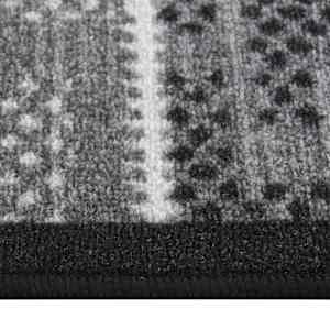 vidaXL Tapis de couloir Noir 80x350 cm