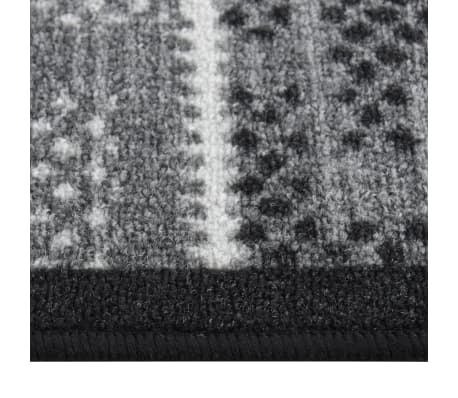 vidaXL Carpet Runner Black 80x400 cm