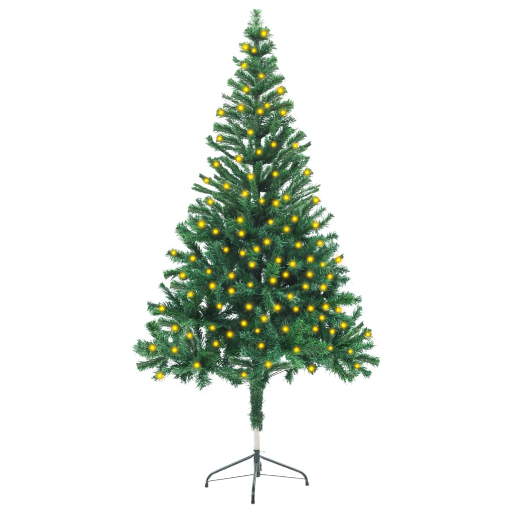 Künstlicher Weihnachtsbaum mit LED & Ständer 150 cm 380 Zweige | Stepinfit.de