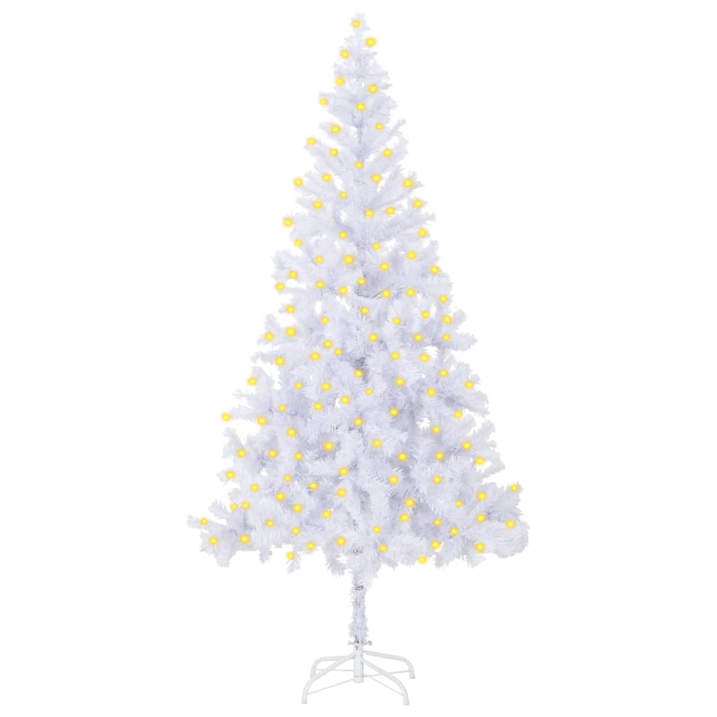 Umělý vánoční stromek s LED diody 210 cm 910 větví